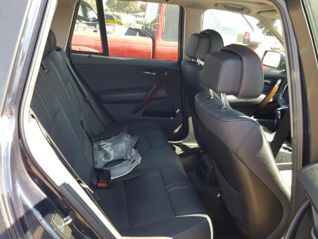 WBXPC93469WJ28698 - 2009 BMW X3 XDRIVE3 BLACK photo 6