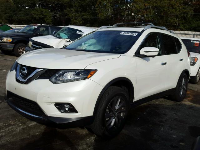 5N1AT2MT0GC844670 - 2016 NISSAN ROGUE S WHITE photo 2