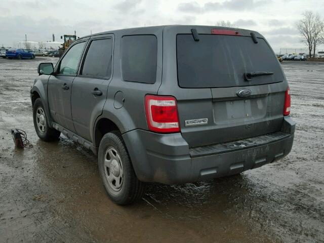 1FMCU02Z18KA58059 - 2008 FORD ESCAPE XLS GRAY photo 3