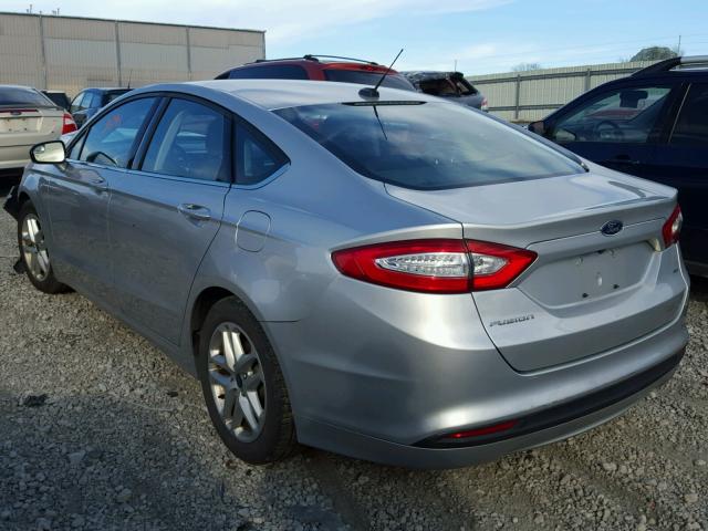 3FA6P0H79GR116840 - 2016 FORD FUSION SE SILVER photo 3