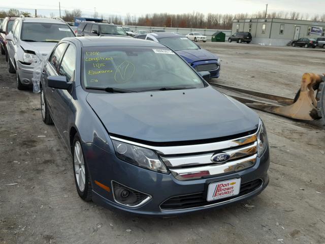 3FAHP0JA2CR331727 - 2012 FORD FUSION SEL BLUE photo 1