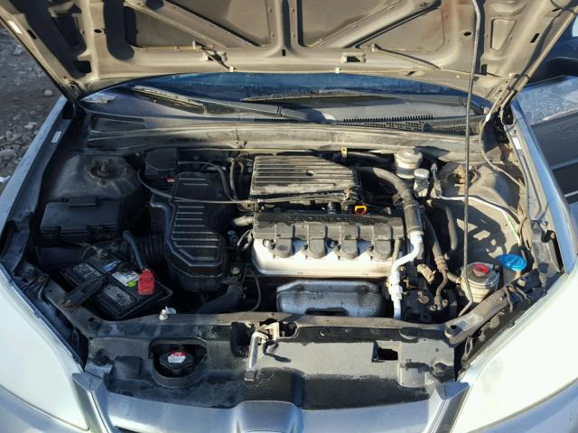 2HGES15594H528620 - 2004 HONDA CIVIC LX GRAY photo 7