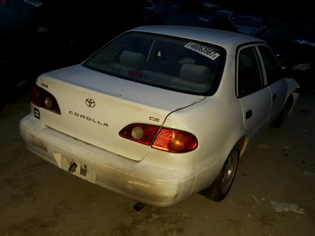 1NXBR12E01Z435149 - 2001 TOYOTA COROLLA CE WHITE photo 4