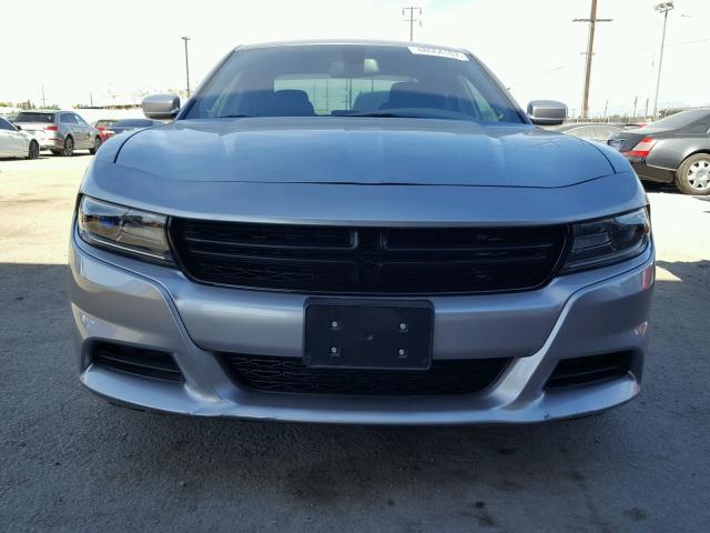 2C3CDXBG3FH806072 - 2015 DODGE CHARGER SE SILVER photo 9