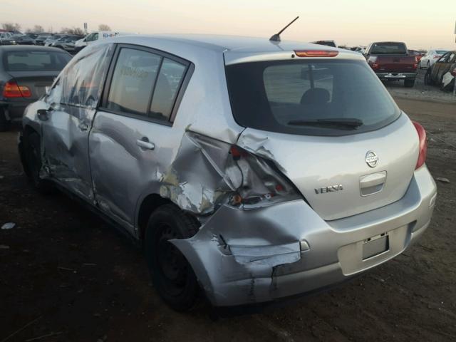 3N1BC13E59L388715 - 2009 NISSAN VERSA S SILVER photo 3