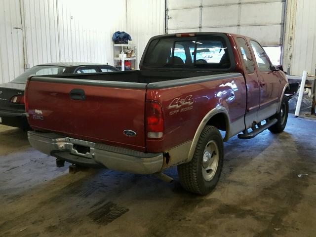 2FTRX18L0YCA66057 - 2000 FORD F150 RED photo 4