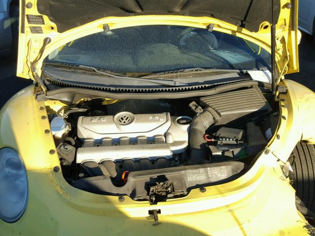 3VWRG31C87M514728 - 2007 VOLKSWAGEN NEW BEETLE YELLOW photo 7