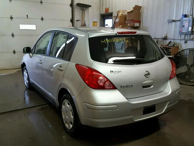 3N1BC13E28L378528 - 2008 NISSAN VERSA S SILVER photo 3