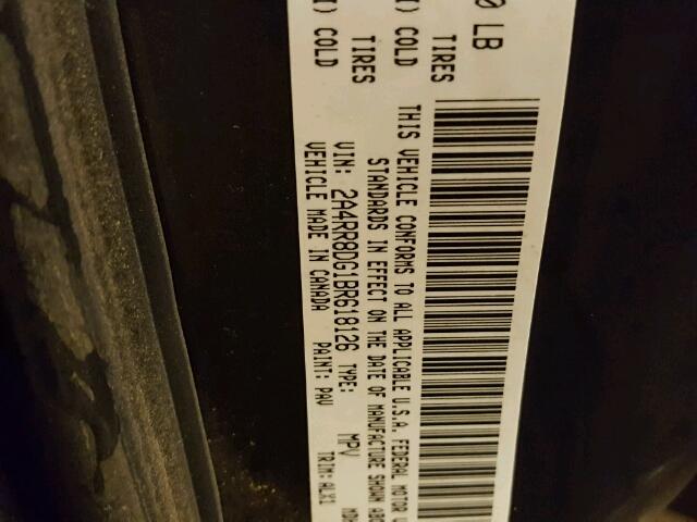 2A4RR8DG1BR618126 - 2011 CHRYSLER TOWN & COU CHARCOAL photo 10