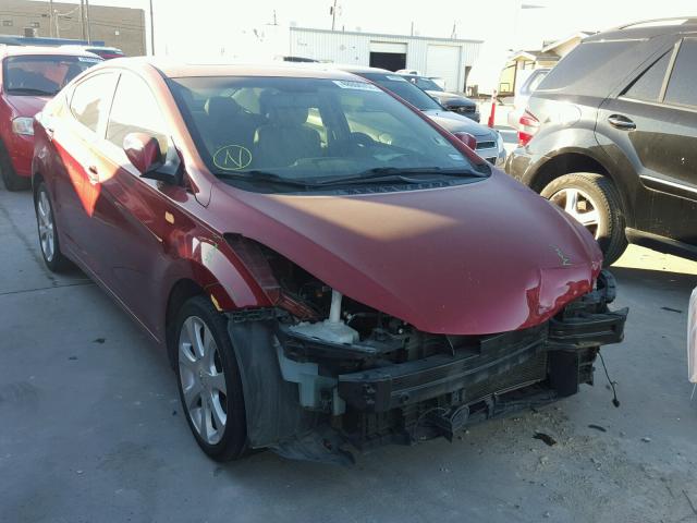 KMHDH4AE7BU145376 - 2011 HYUNDAI ELANTRA GL RED photo 1