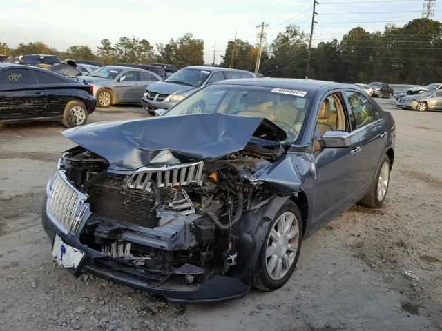 3LNHL2GC8CR816136 - 2012 LINCOLN MKZ TEAL photo 2