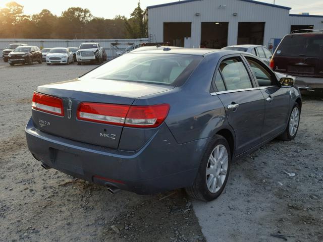 3LNHL2GC8CR816136 - 2012 LINCOLN MKZ TEAL photo 4