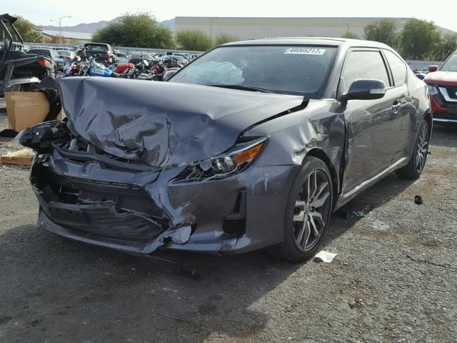 JTKJF5C75GJ017592 - 2016 TOYOTA SCION TC CHARCOAL photo 2