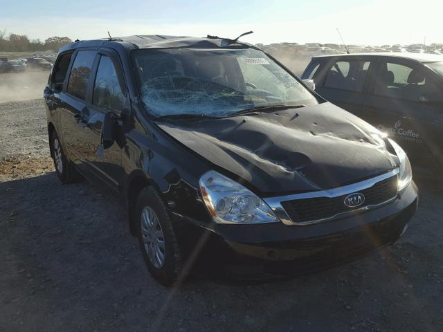 KNDMG4C79C6482076 - 2012 KIA SEDONA LX BLACK photo 1