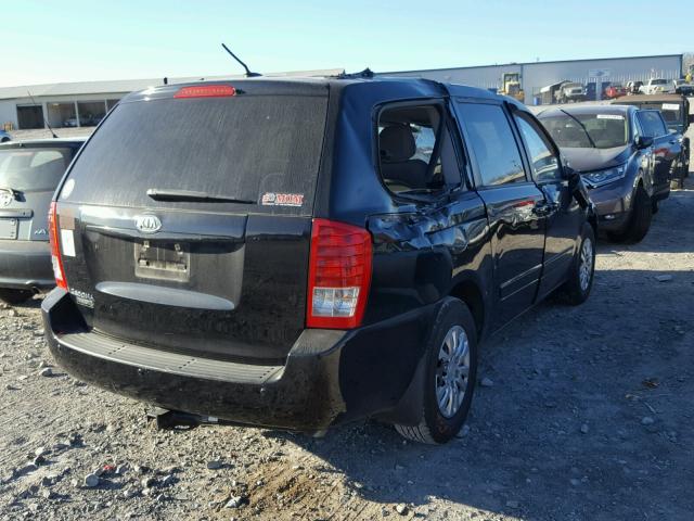 KNDMG4C79C6482076 - 2012 KIA SEDONA LX BLACK photo 4