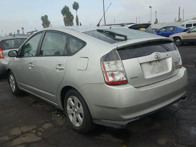 JTDKB20U557044124 - 2005 TOYOTA PRIUS SILVER photo 3