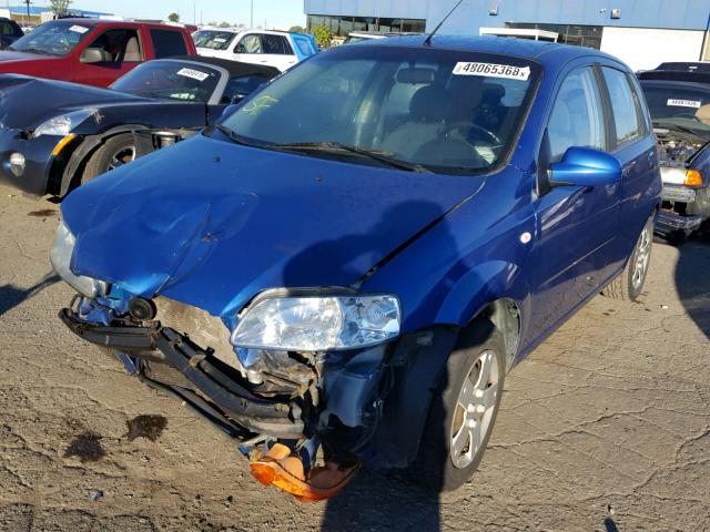 KL1TD666X8B189229 - 2008 CHEVROLET AVEO BASE Көк фото 2