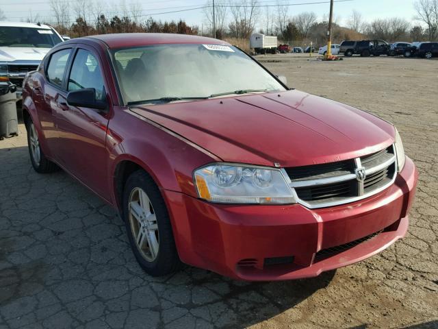 1B3LC56K78N140069 - 2008 DODGE AVENGER SX RED photo 1