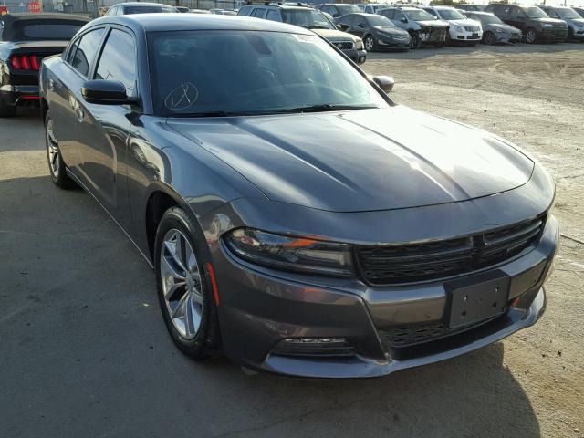 2C3CDXHGXFH916687 - 2015 DODGE CHARGER SX GRAY photo 1