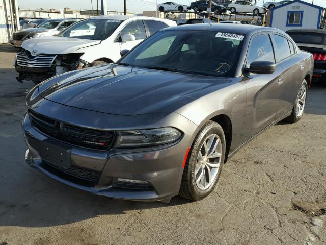 2C3CDXHGXFH916687 - 2015 DODGE CHARGER SX GRAY photo 2