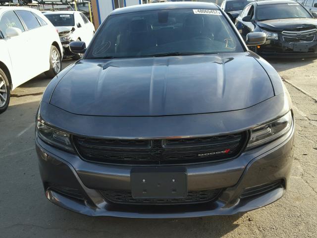 2C3CDXHGXFH916687 - 2015 DODGE CHARGER SX GRAY photo 9