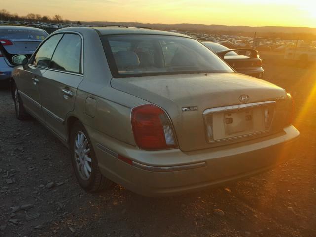 KMHFU45E74A275659 - 2004 HYUNDAI XG 350 BEIGE photo 3