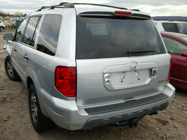 5FNYF18465B061733 - 2005 HONDA PILOT EX SILVER photo 3