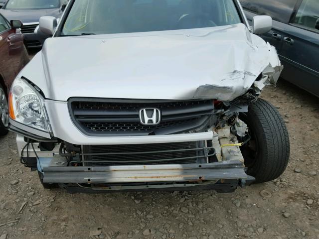 5FNYF18465B061733 - 2005 HONDA PILOT EX SILVER photo 7