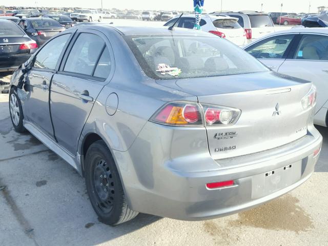 JA32U2FU7FU013556 - 2015 MITSUBISHI LANCER ES SILVER photo 3