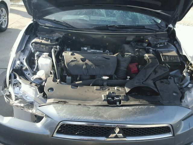 JA32U2FU7FU013556 - 2015 MITSUBISHI LANCER ES SILVER photo 7