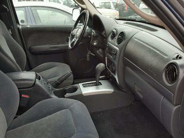 1J4GL58K22W131384 - 2002 JEEP LIBERTY LI BLUE photo 5