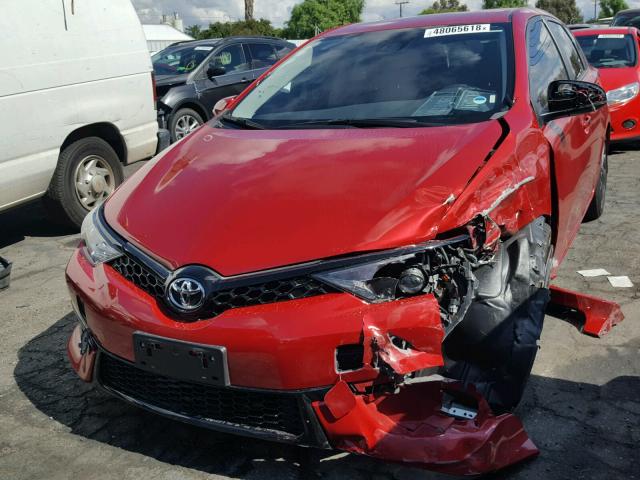 JTNKARJE0HJ552023 - 2017 TOYOTA COROLLA IM RED photo 2