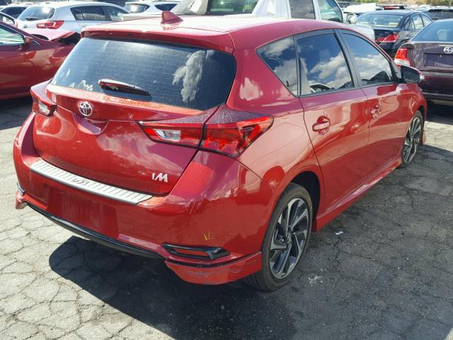 JTNKARJE0HJ552023 - 2017 TOYOTA COROLLA IM RED photo 4