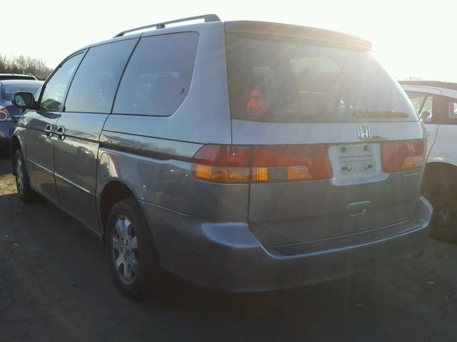 2HKRL18672H522630 - 2002 HONDA ODYSSEY EX GREEN photo 3