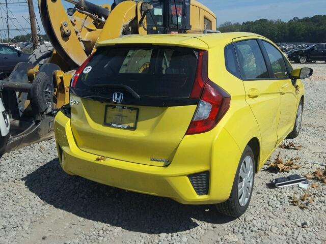 JHMGK5H50GX005446 - 2016 HONDA FIT LX YELLOW photo 4