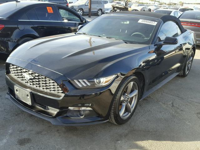 1FATP8EM7F5419452 - 2015 FORD MUSTANG BLACK photo 2