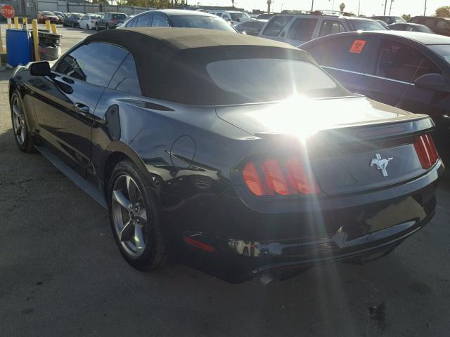 1FATP8EM7F5419452 - 2015 FORD MUSTANG BLACK photo 3