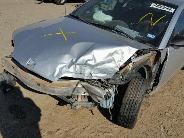 1G8AN12F35Z108039 - 2005 SATURN ION LEVEL SILVER photo 9