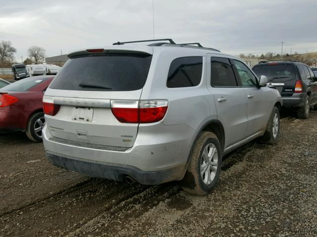 1D4RE4GG5BC732454 - 2011 DODGE DURANGO CR SILVER photo 4