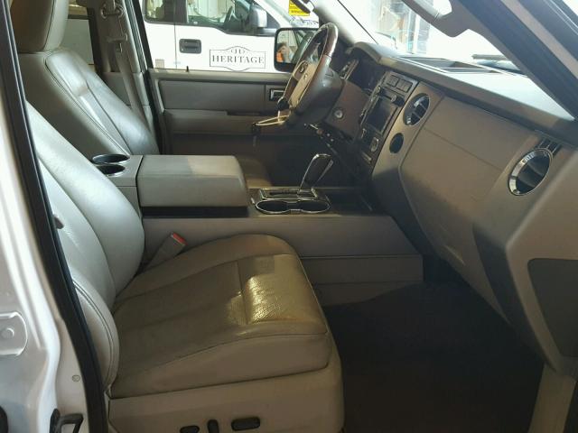 1FMJK2A52AEB07930 - 2010 FORD EXPEDITION WHITE photo 5