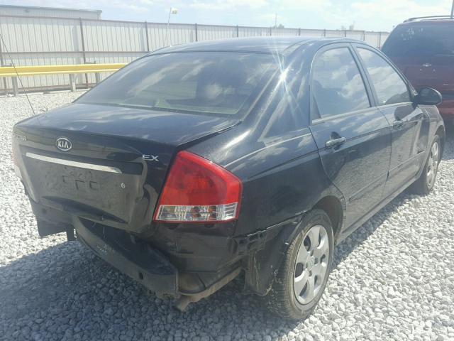 KNAFE121585538275 - 2008 KIA SPECTRA EX BLACK photo 4