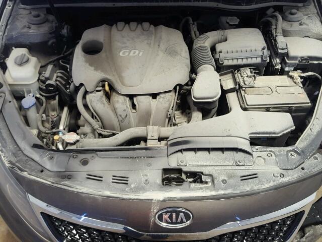 KNAGM4A72B5108841 - 2011 KIA OPTIMA LX GRAY photo 7