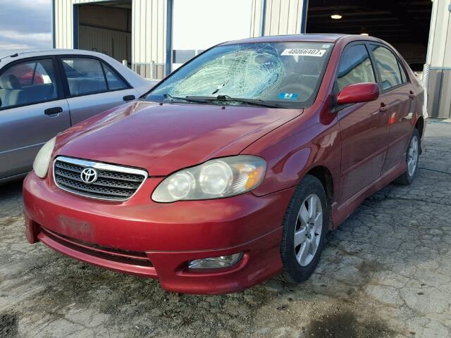 2T1BR32E26C572713 - 2006 TOYOTA COROLLA CE RED photo 2