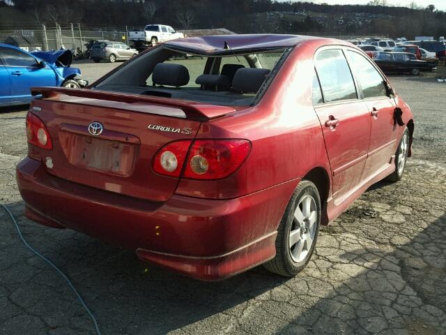 2T1BR32E26C572713 - 2006 TOYOTA COROLLA CE RED photo 4