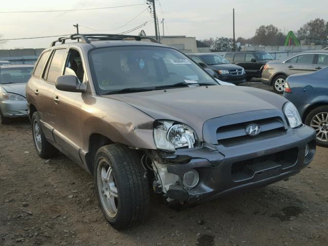 KM8SC73D75U980765 - 2005 HYUNDAI SANTA FE G BROWN photo 1