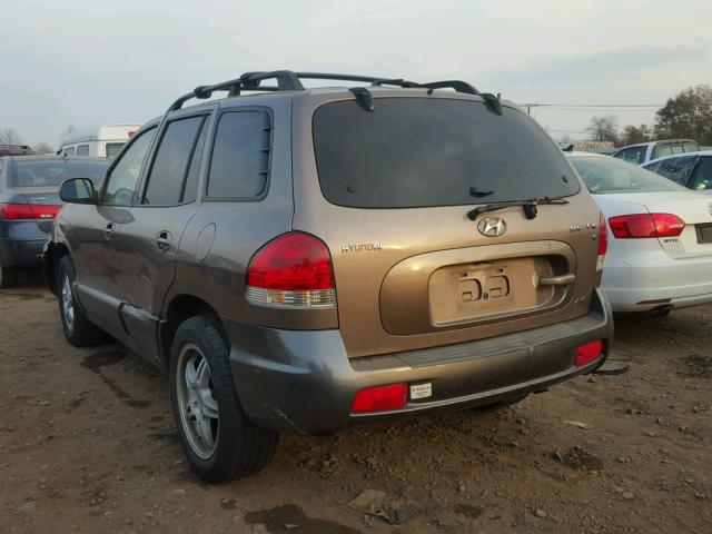 KM8SC73D75U980765 - 2005 HYUNDAI SANTA FE G BROWN photo 3