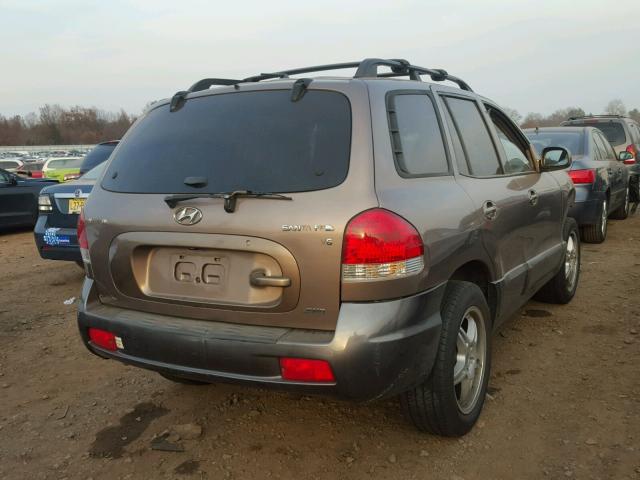 KM8SC73D75U980765 - 2005 HYUNDAI SANTA FE G BROWN photo 4