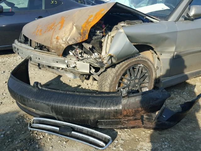 4S3BE645126213767 - 2002 SUBARU LEGACY GT GRAY photo 9