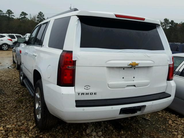 1GNSKBKC9FR658286 - 2015 CHEVROLET TAHOE K150 WHITE photo 3