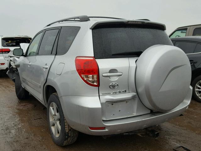 JTMBK31V685044680 - 2008 TOYOTA RAV4 LIMIT SILVER photo 3